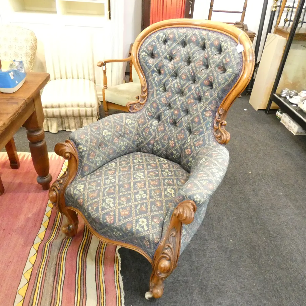 COLONIAL KAURI GRANDFATHER CHAIR W. 740MM Image 1++