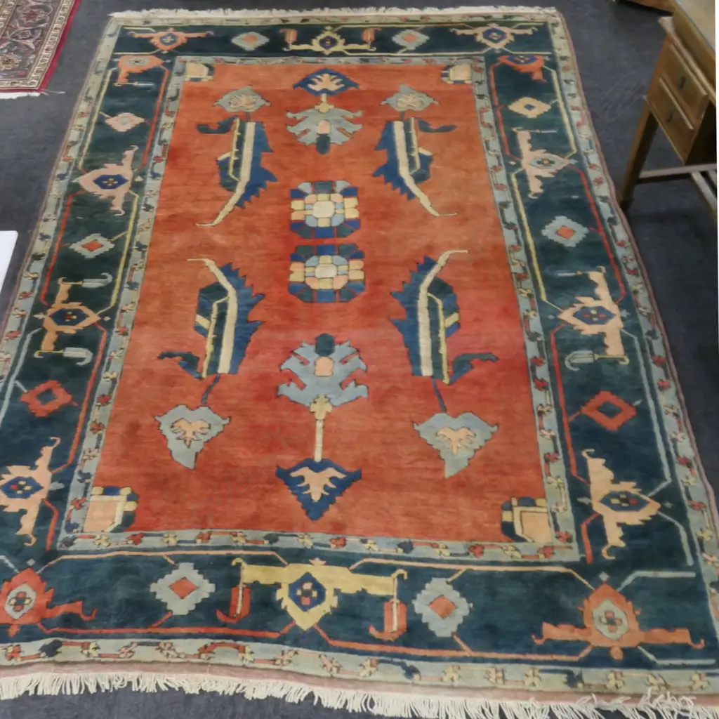 LARGE THICK PILE TURKISH CARPET, TRADITIONAL PATTERNS & COLOURS,  3000 X 2120MM Image 1++