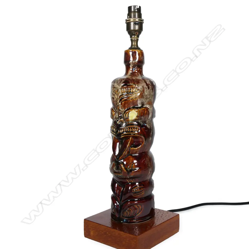 VINTAGE TI-TOKI BOTTLE TABLE LAMP.... Image 1++
