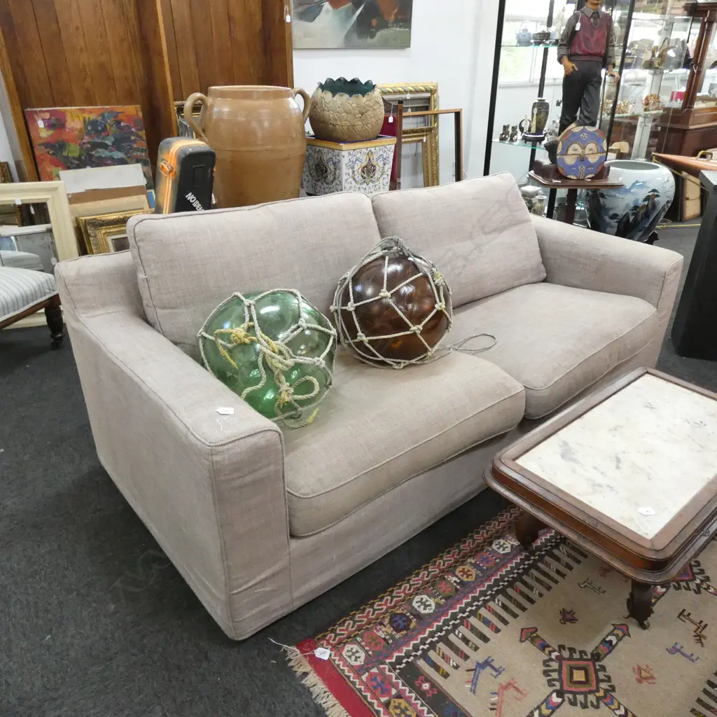 LINEN SOFA L. 2.1M Image 1++