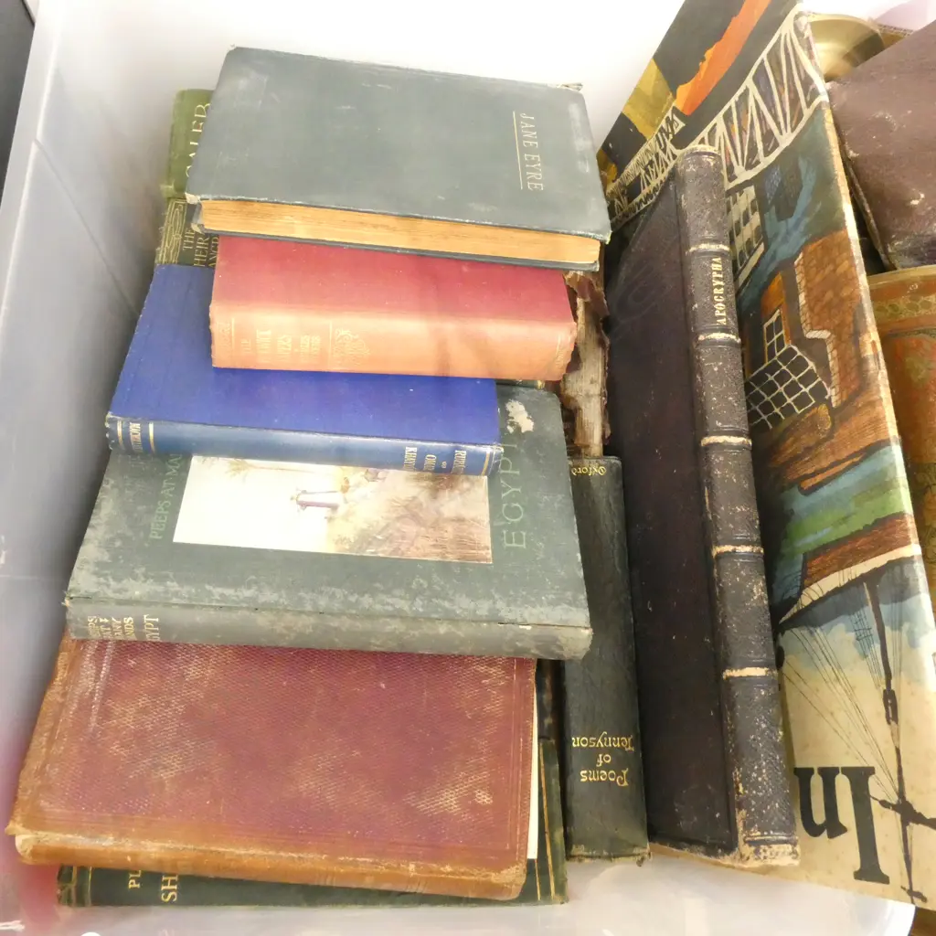 BOX LOT OLD BOOKS  Image 1++