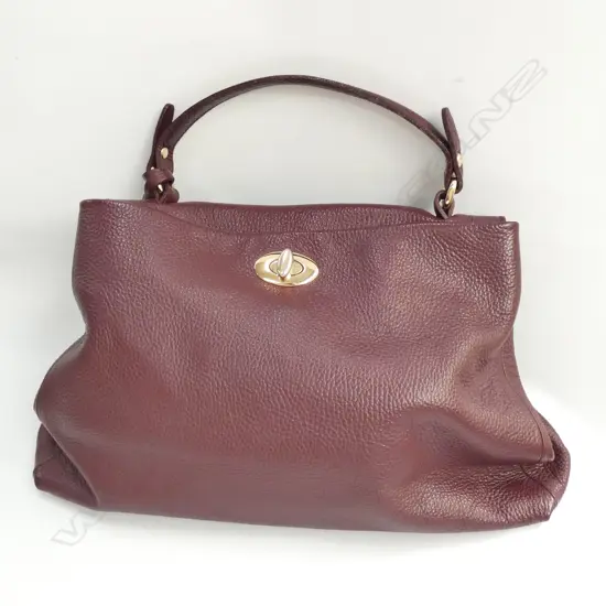 VERA PELLE ITALIAN LEATHER HAND BAG L. 400MM