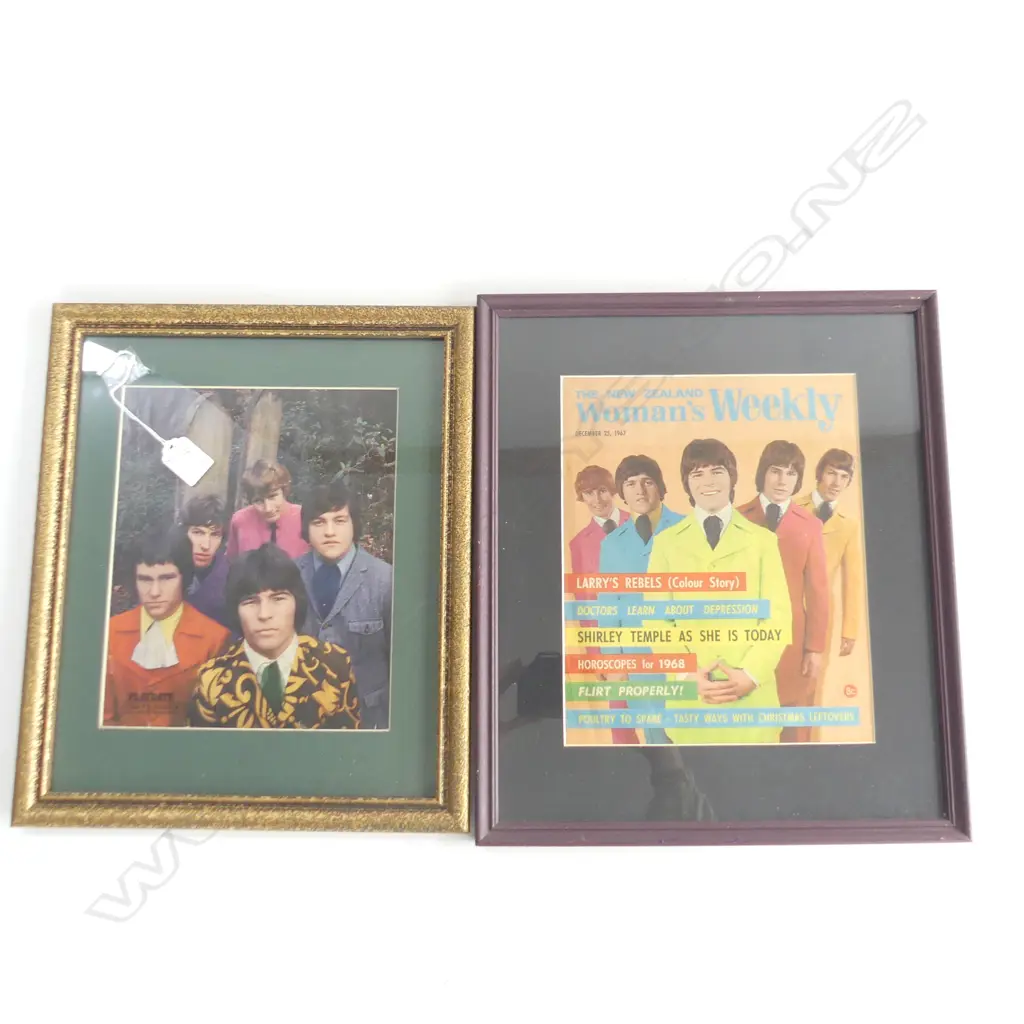 (19) 2X FRAMED ARTICLES FEATURING LARRY'S REBELS Image 1++