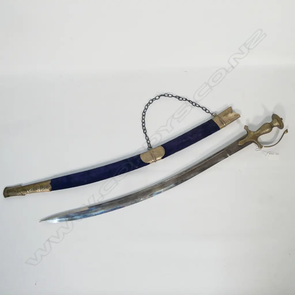 A INDIAN SWORD IN SCABBARD L. 840mm Image 1++