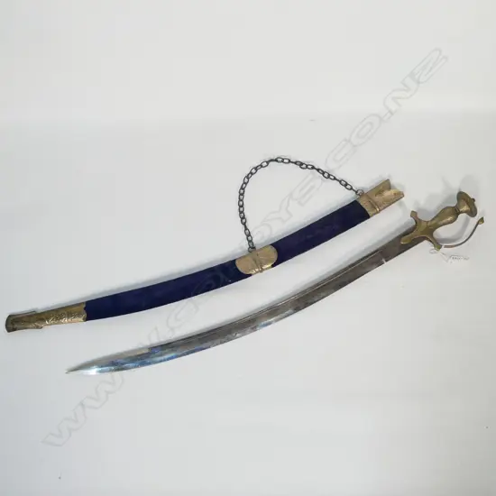 A INDIAN SWORD IN SCABBARD L. 840mm