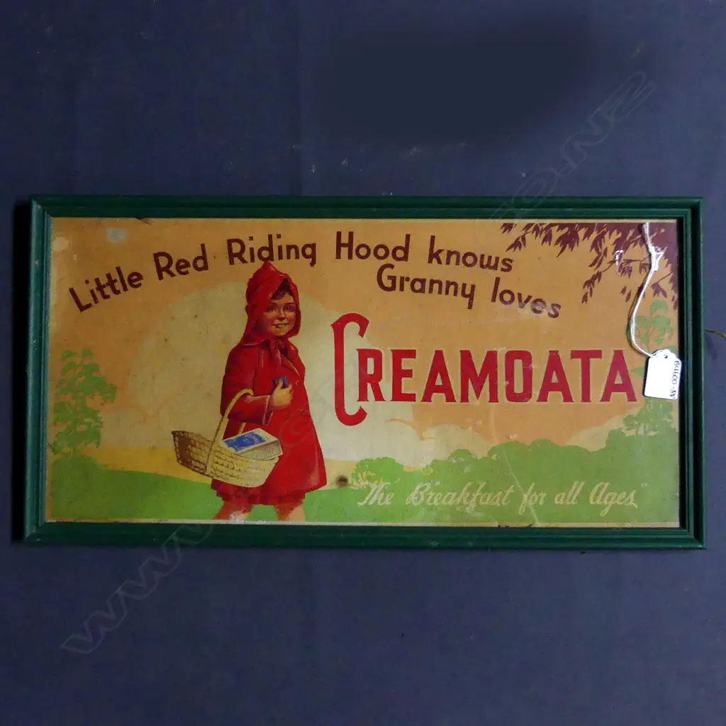 CREAMOATA SHOP SIGN FRAMED, 230 x 480mm Image 1++