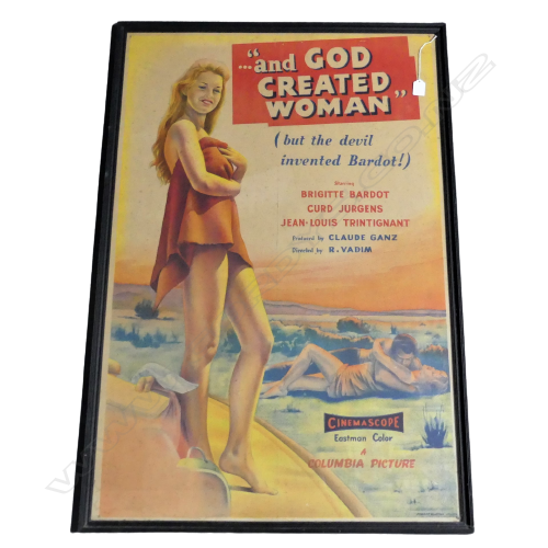 FRAMED MOVIE POSTER STARRING BRIGITTE  BARDOT IN 'GOD CREATED WOMAN Image 1++