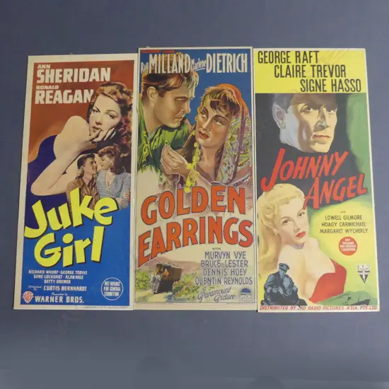 7 x VINTAGE  DAY BILL MOVIE POSTERS