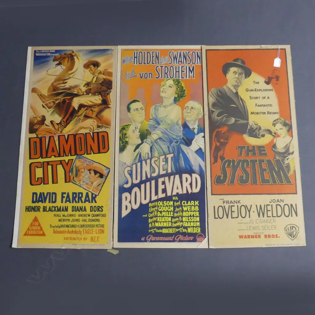 6 x VINTAGE MOVIE DAYBILL POSTERS Image 1++
