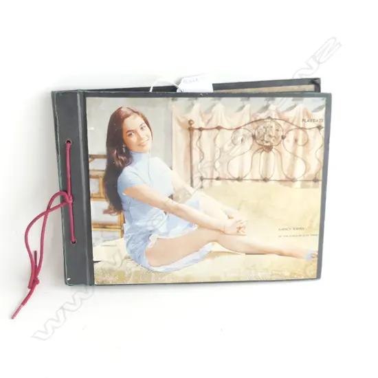 (40) A VINTAGE SCRAPBOOK FULL OF MAGAZINE CUTOUTS OF MOVIESTARS AND COVERGIRLS