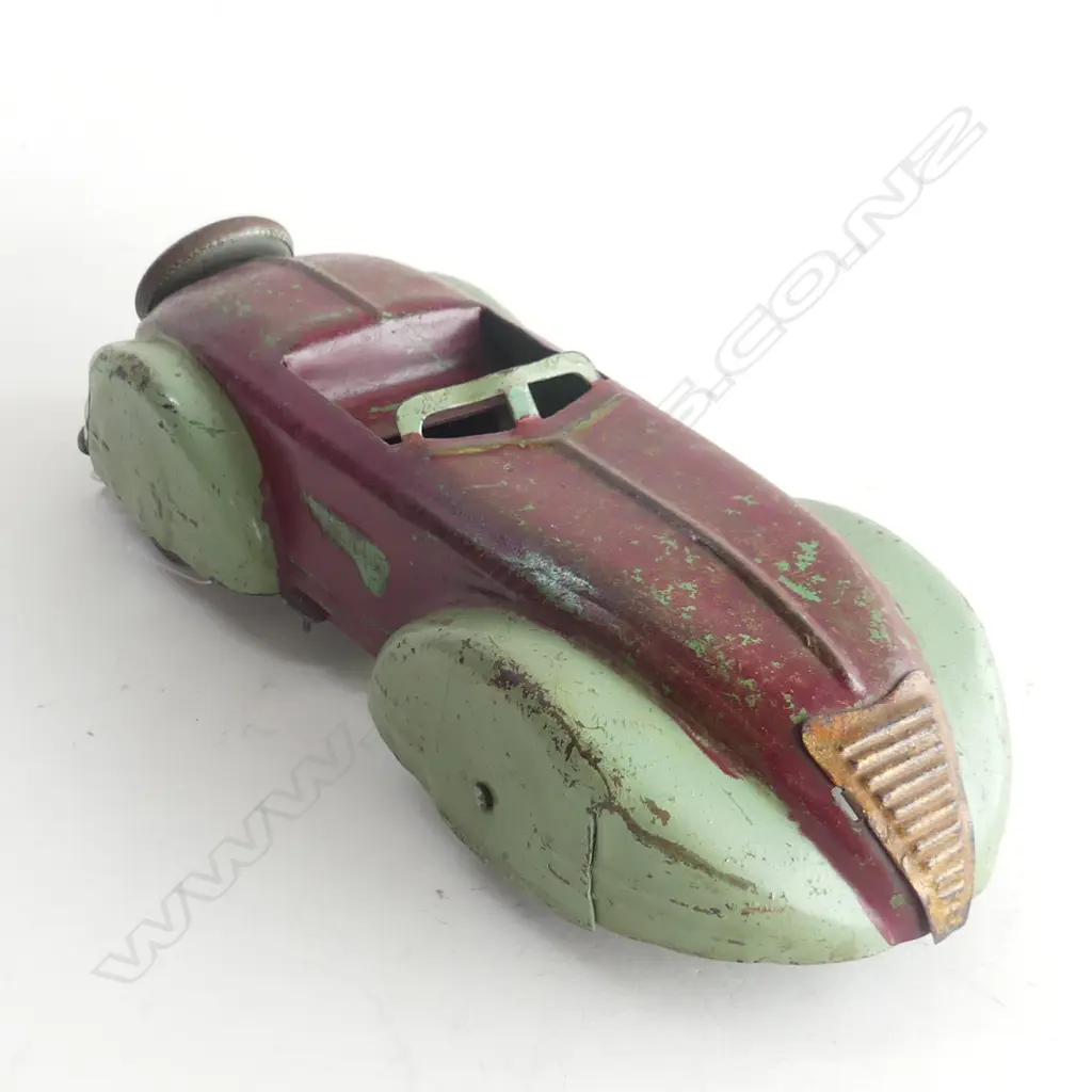 (5) A RARE 1930s WYANDOTTE PRESSED STEEL COUPE WITH WOODEN WHEELS L. 260mm Image 1++