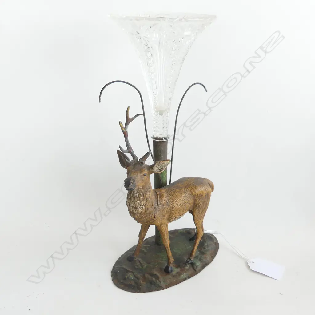 EPERGNE ON A TIN BASE WITH STAG AF Image 1++