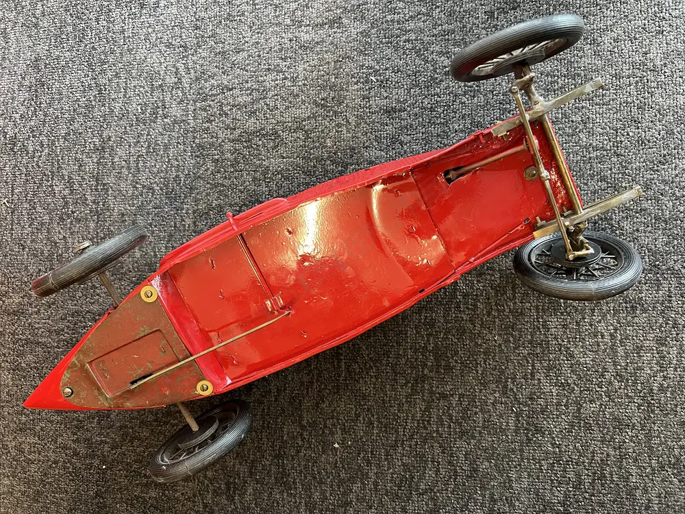 1920s ALPHA ROMEO TINPLATE TOY RACING CAR RESTORED L. 520mm Image 1++
