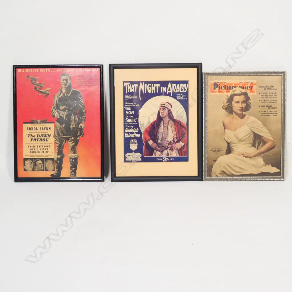 7 MOVIE RELATED PICTURES INCL A JAMES STEWART MOVIE AD FOR 'ROPE' H. 320 x 250mm Image 1++