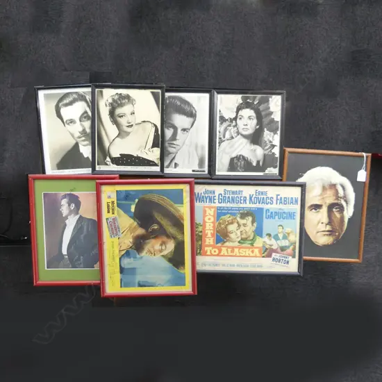 8 x MOVIE STAR PICTURES INCL 2 LOBBY CARDS + HEADSHOTS OF MARLON BRANDO + JAMES DEAN H. 240 x 190mm ETC