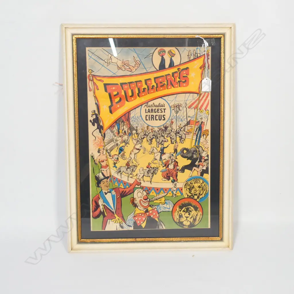 AN ADVERTISING POSTER FOR 'BULLENS CIRCUS'  H. 490 x 320mm Image 1++