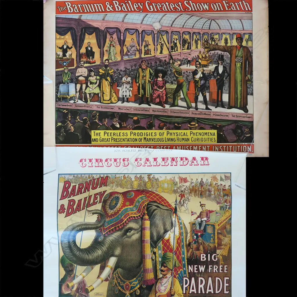 (87) 4 SMALL CIRCUS RELATED POSTERS  ETC Image 1++