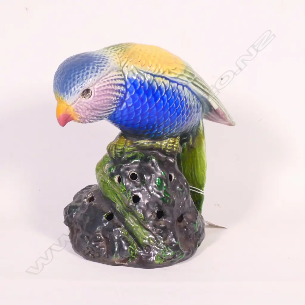 A BRETBY FLOWER FROG IN THE FORM OF A PARROT H. 180mm Image 1++