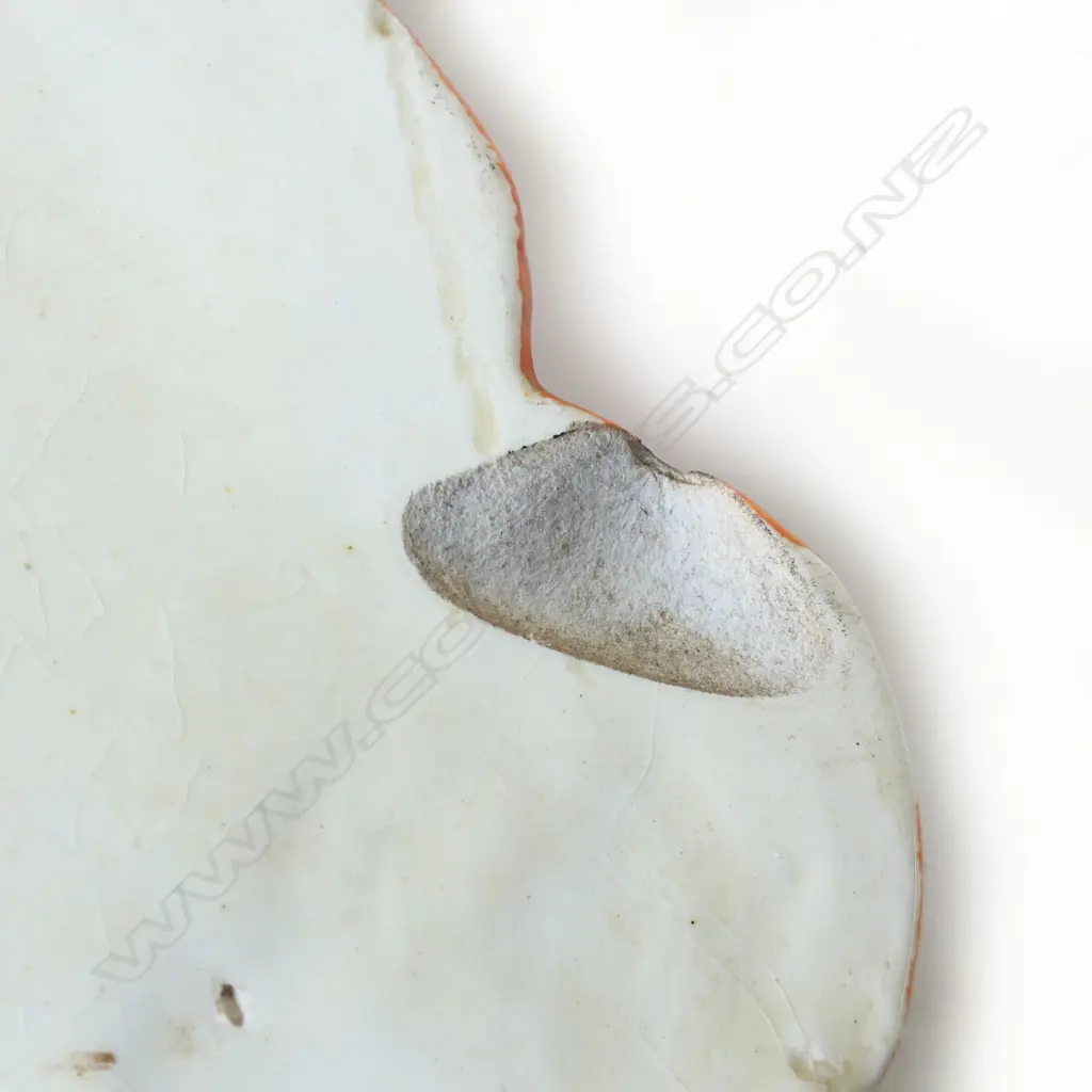 LGE CLARICE CLIFF WALL MASK 'FLORA'. GLOSS GLAZED FLOWERS IN HER HAIR. SOME CRACKS AND CHIP. H.360mm Image 1++