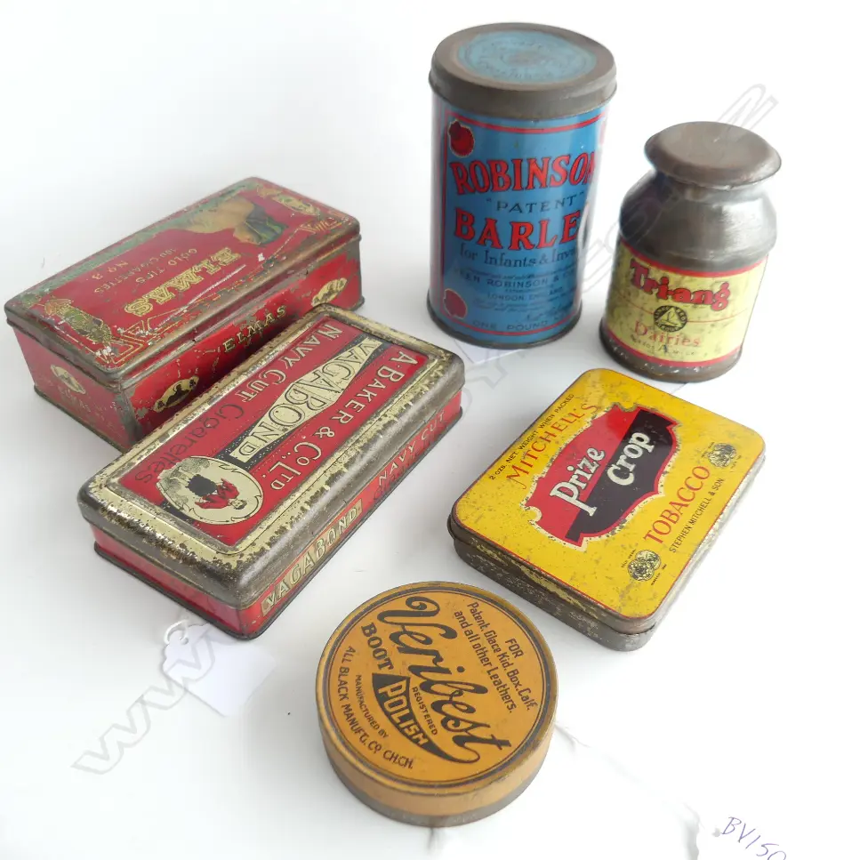(60) 6 TINS,TOBACCO, SWEETS & BOOT POLISH Image 1++