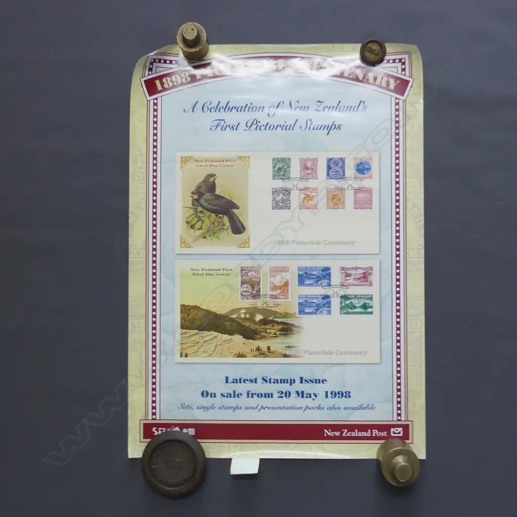 (61) 14 NZ POST POSTERS, IN TUBE, INCLUDES DORIS LUSK, RUGBY SUPER 12 ,TAONGA NZ ETC Image 1++