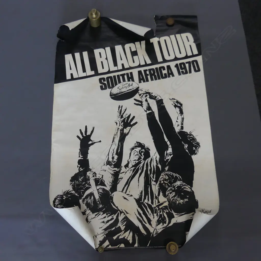 (61) 8 POSTERS, INCLUDES SPRINGBOK ALL BLACKS & CROCODILES NZ TOUR Image 1++