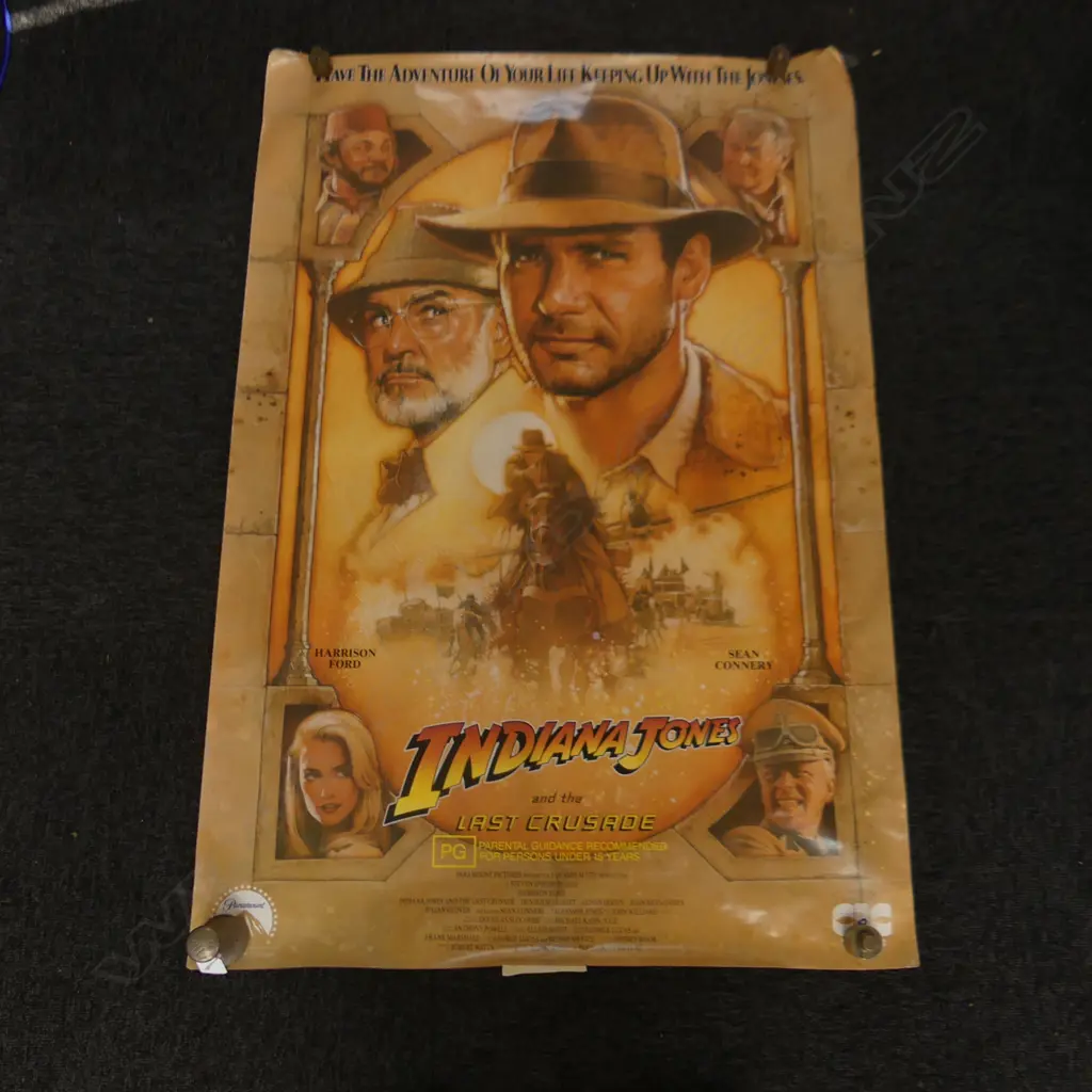 (80) 6 POSTERS: 2 X INDIANA JONES, &  3 ART PRINTS & VLAMINCK ' BLUE VASE ' PRINT Image 1++