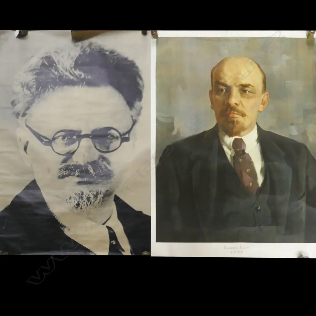 (80) PRINTS & POSTERS, LENIN, TROTSKY, ANTI-VIETNAM PLUS OTHERS Image 1++