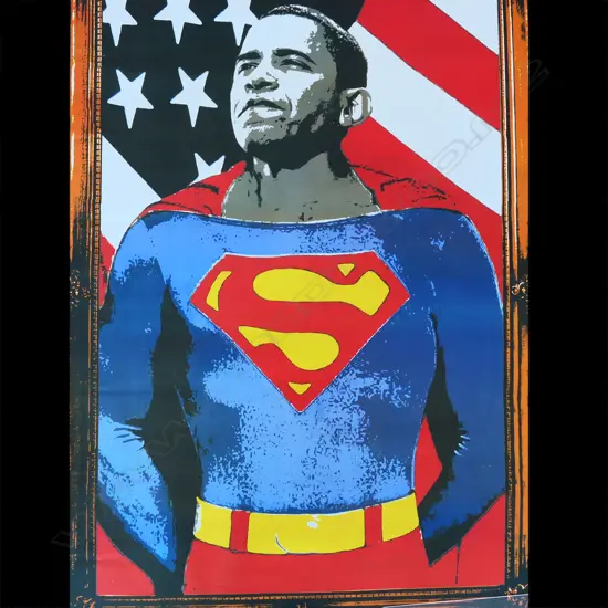 12 POSTERS INCLUDING BARACK OBAMA AS SUPERMAN SHREK BOOGIE NIGHTS ETC