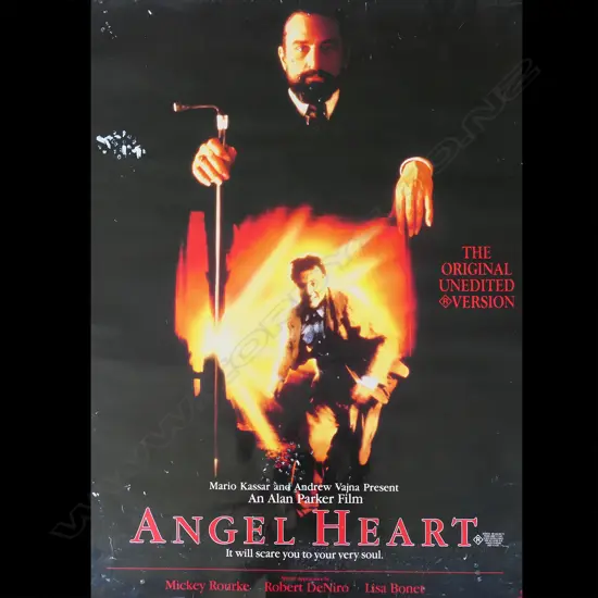 6 POSTERS . INCLUDES " ANGEL HEART" & " SID AND NANCY "