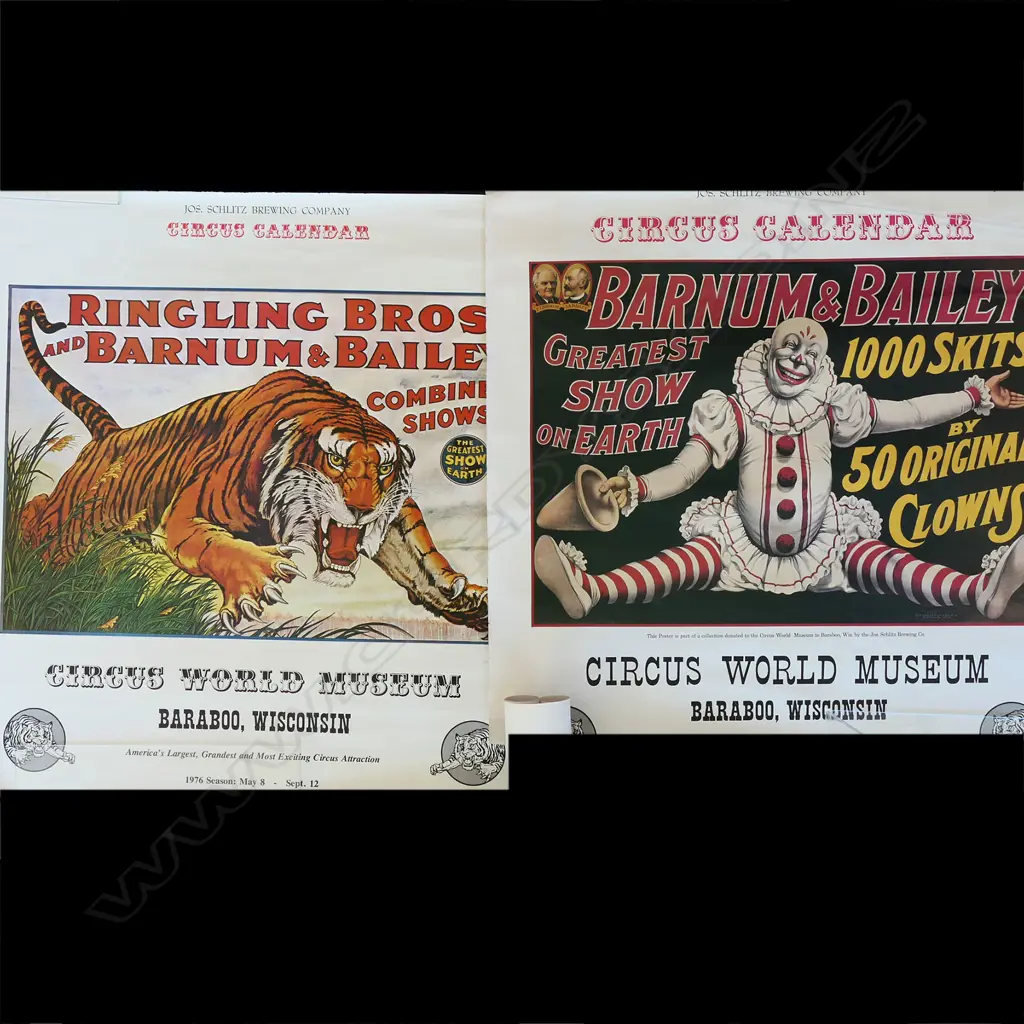 (87) 8 SMALL POSTERS, 3 VINT CIRCUS POSTERS, PULP FICTION PLUS 4 OTHERS Image 1++