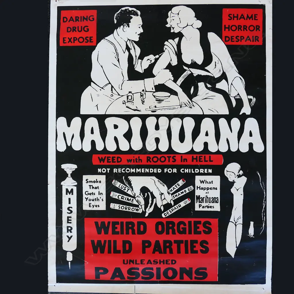 (87) 6 SMALL POSTERS INCL. EARLY UK SPCA POSTER, MARIJUANA, FRIDA KAHLO & OTHERS Image 1++