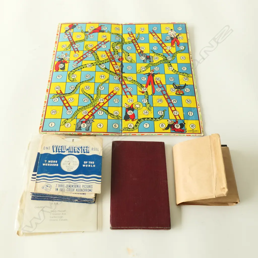 (85) BAG LOT VIEWMASTER SLIDES AUTOGRAPH BOOK ETC Image 1++