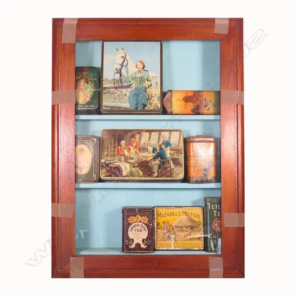 WALL DISPLAY UNIT WITH 9 TINS INSIDE, H.740mm Image 1++