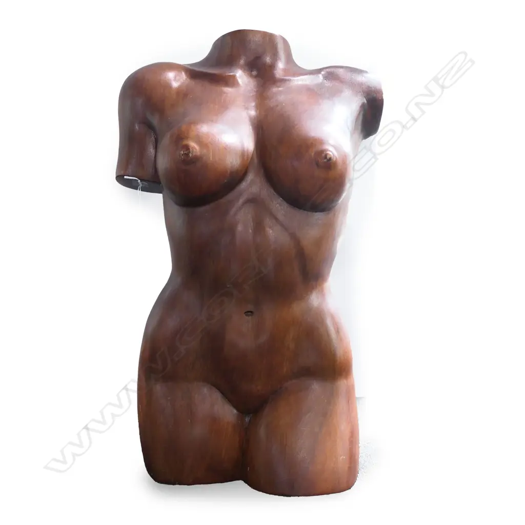 LG WOODEN FEMALE TORSO, H.667mm Image 1++