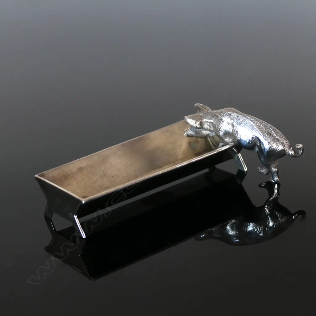 1904 Sterling Silver Pig Trough Stamp Wetter Image 1++