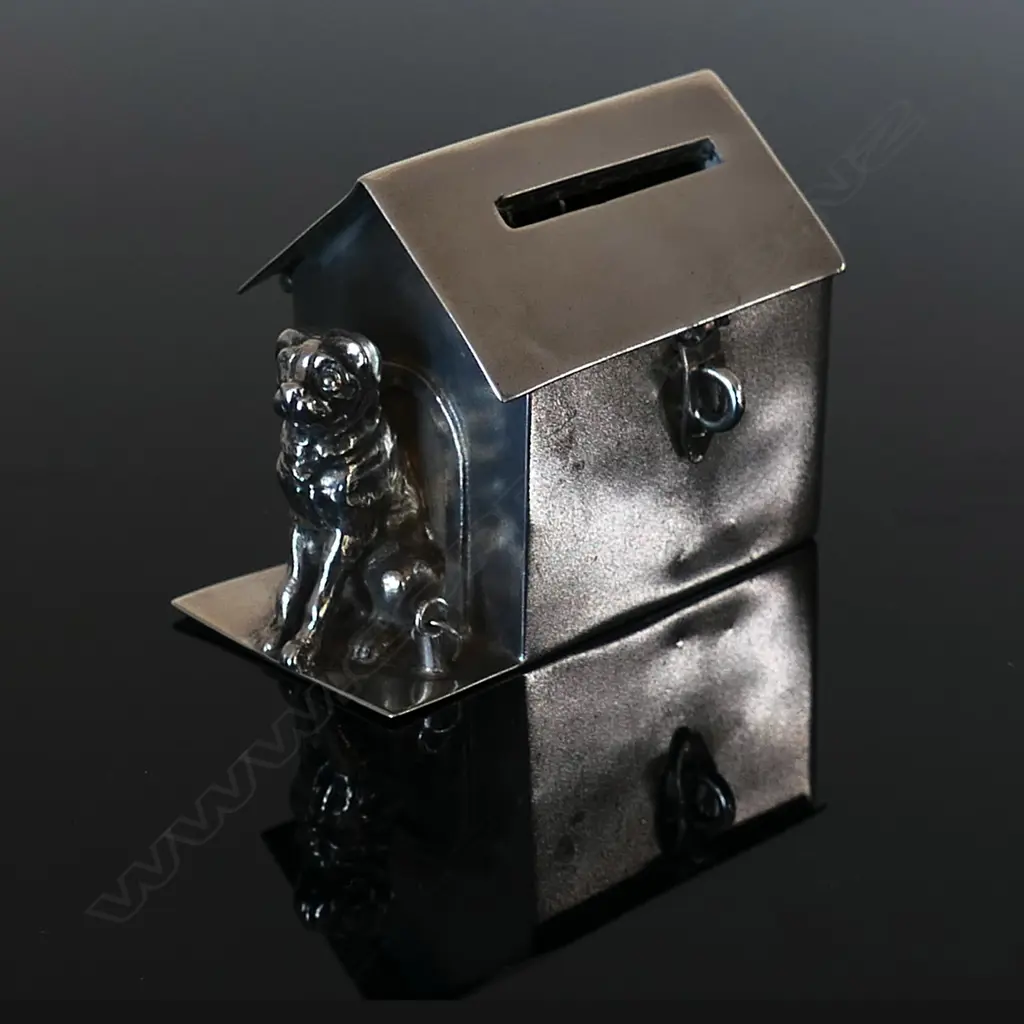 Early 20thC German .800 Silver Single Slot Stamp Coil Dispenser Image 1++