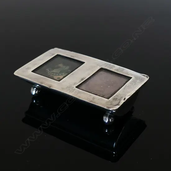 Birmingham 1900 Hallmarked Silver two compartment box by CS &FS Saunders and Shepherd