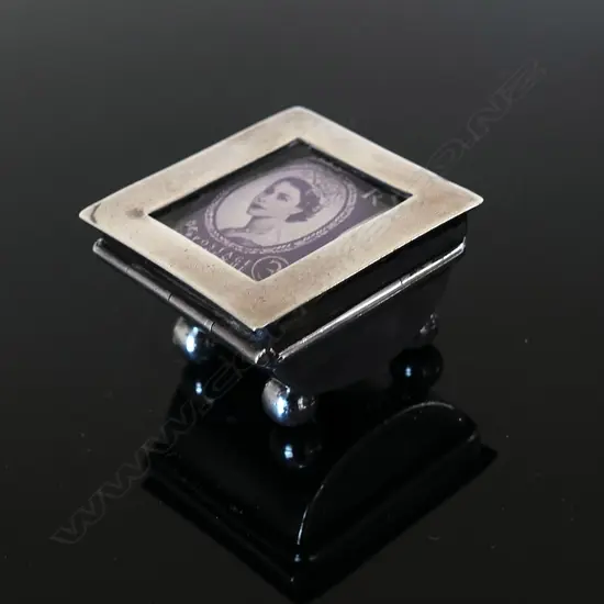 Birmingham 1901 Hallmarked Silver single compartment box by Adie & Lovekin