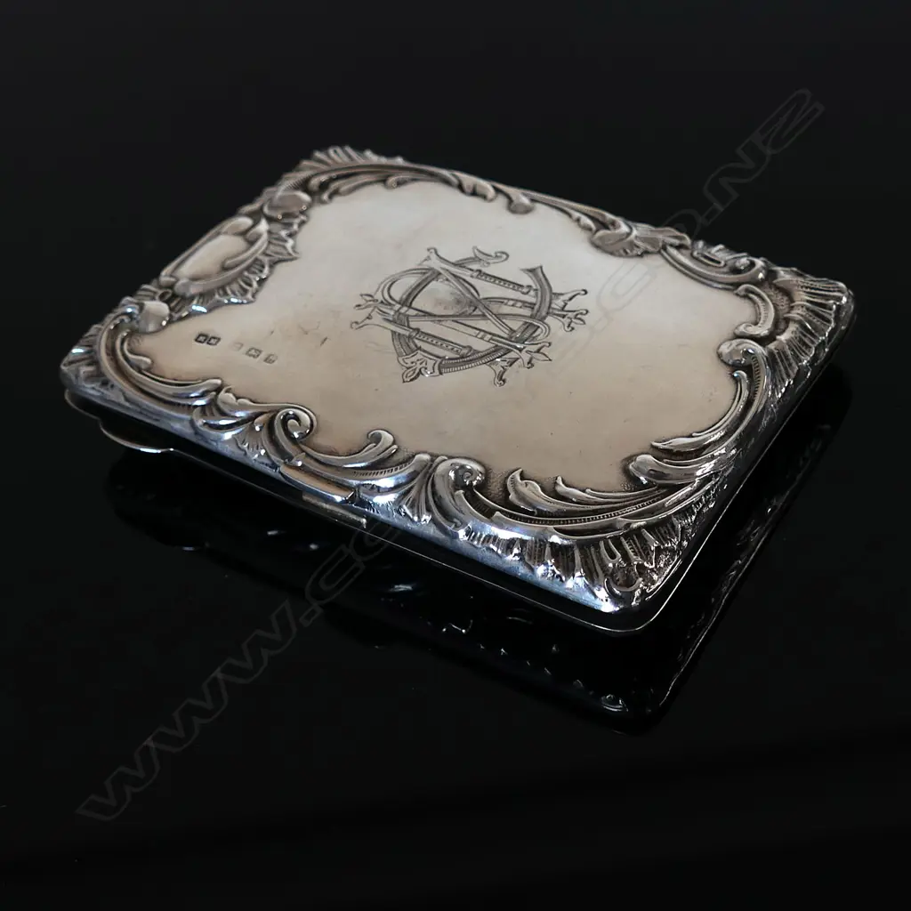 1907 Birmingham Sterling Silver Hallmarked card case Image 1++