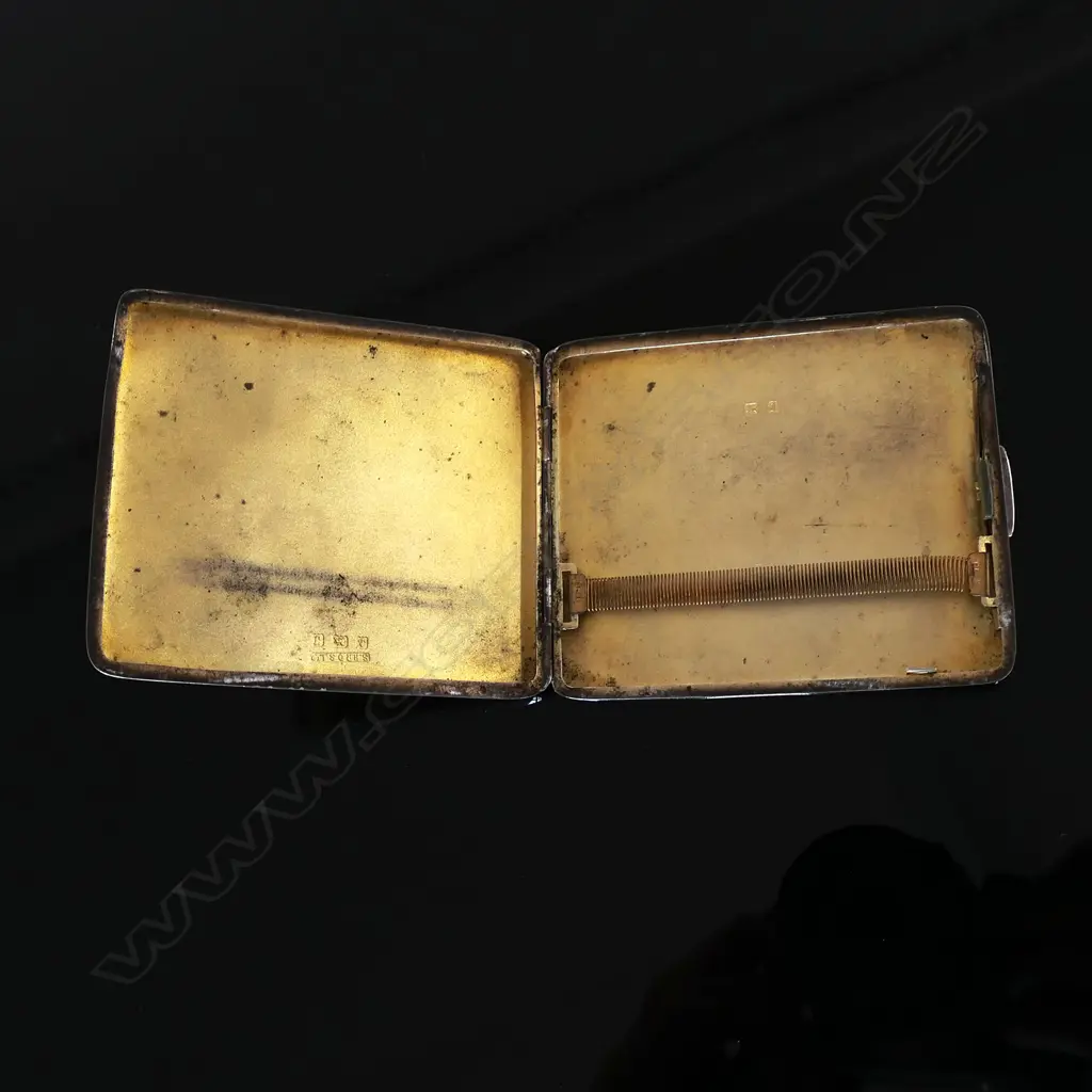 1933 Birmingham Sterling Silver Hallmarked cigarette case, in the form of an envelope, Image 1++