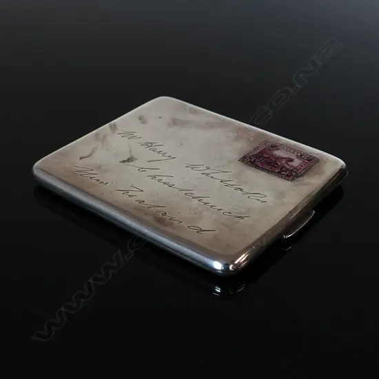 1933 Birmingham Sterling Silver Hallmarked cigarette case, in the form of an envelope,