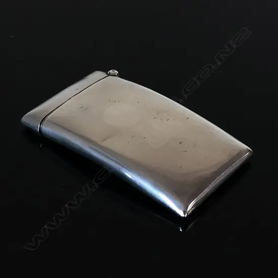 1905 Birmingham Sterling Silver Hallmarked combination carte de visite and stamp case,