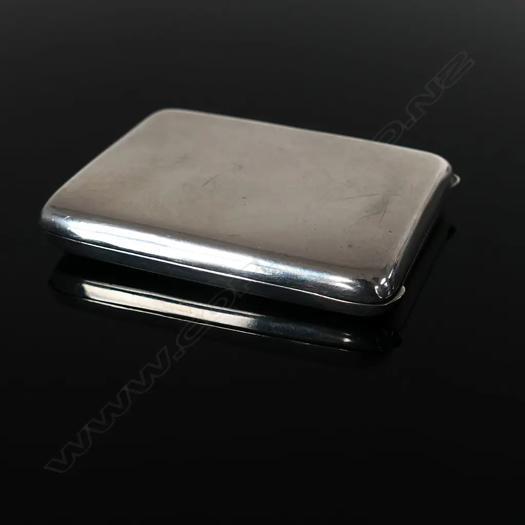 1924 Birmingham Hallmarked Silver Stamp Booklet Case Image 1++