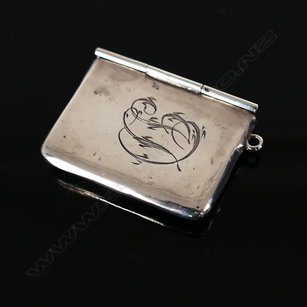 Marked “STERLING SILVER” Single Compartment Stamp Envelope, Image 1++