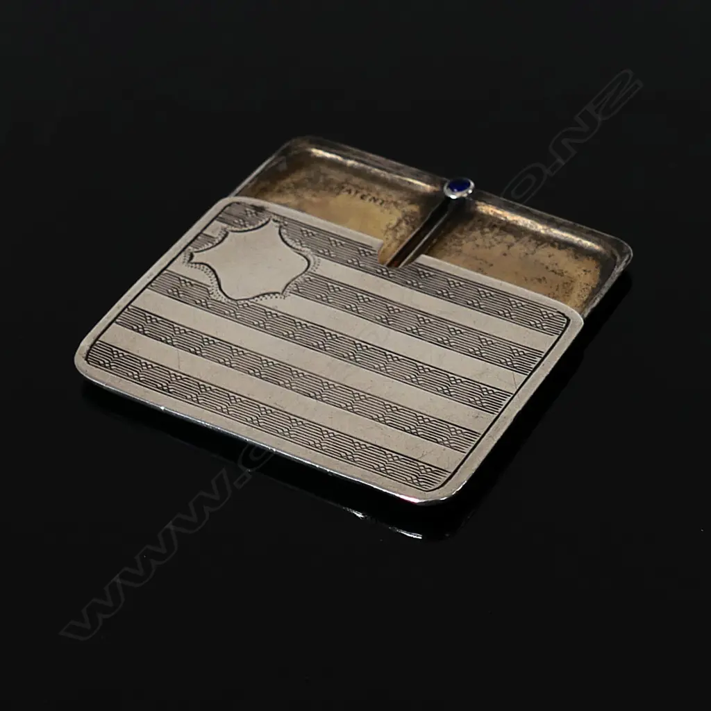 1912 Birmingham Hallmarked Silver Double Card Case, Image 1++