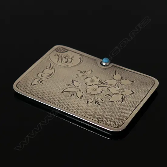 1905 Birmingham Hallmarked Slender Double Stamp Case,