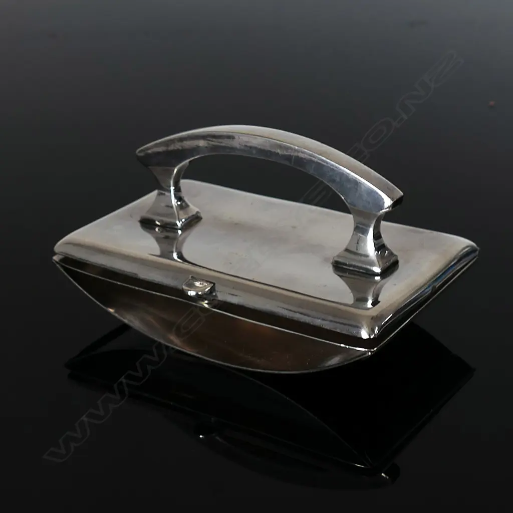 c.1905 WMF Silver plated (EPNS) Stamp Box and Rocker Blotter Combination. Image 1++