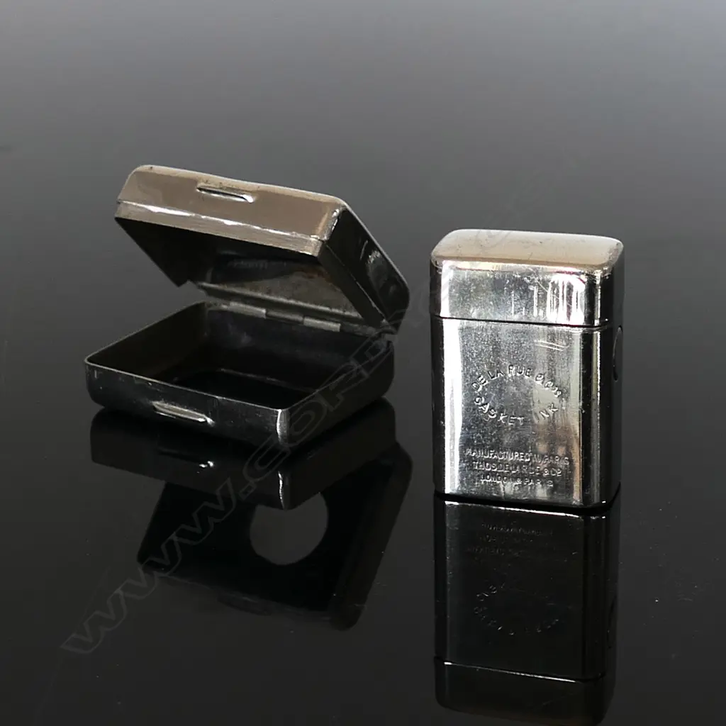 1893 Antique Travelling Inkwell and Case. DE LA RUE & Co ‘CASKET INK’ Image 1++