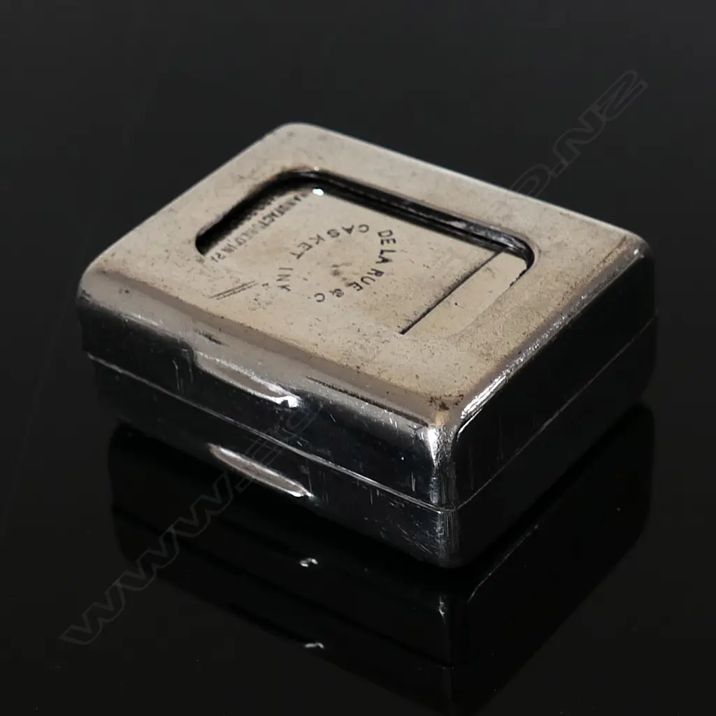 1893 Antique Travelling Inkwell and Case. DE LA RUE & Co ‘CASKET INK’ Image 1++